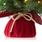 Casafield 2FT Pre-Lit Artificial Mini Christmas Tree, Fir Tabletop Holiday Tree with Lights and Velvet Bag Base